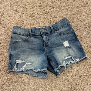 Abercrombie Kids Blue Distressed Jean Shorts